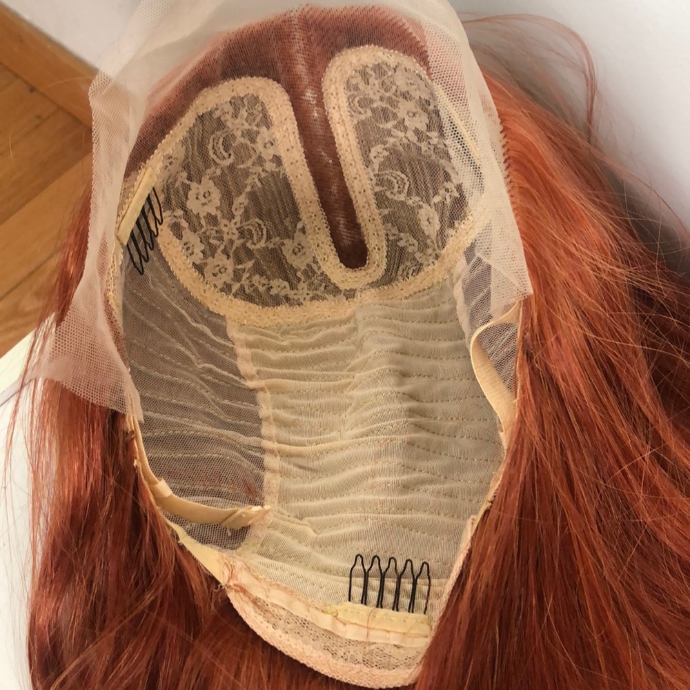 💕22” COPPER RED BODY WAVE LACE-FRONT WIG *…NEW - Picture 10 of 11